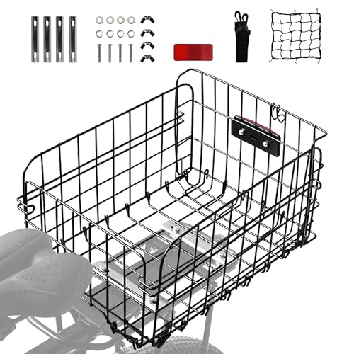 Aikolesa Fahrradkorb hinten für Erwachsenenfahrräder, große Kapazität, Fahrradkörbe hinten mit...