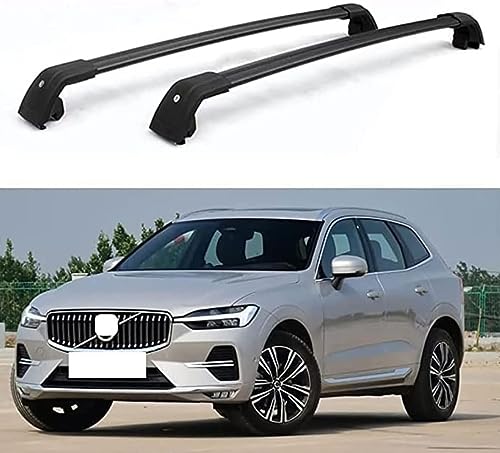 DRYFAL DachträGer RelingträGer für Volvo XC60 2008-2022 Dachgepäckträger Aluminium mit Dachreling...