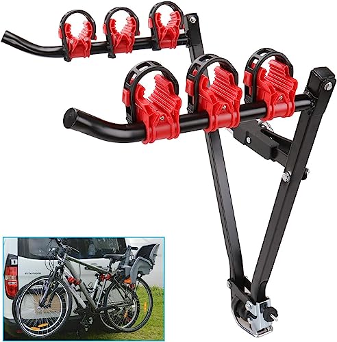 Ultra Compact 2-Bike Compact Rear Carrier, Fahrrad Abschleppstange Abschleppstange Towball Mount Cycle...