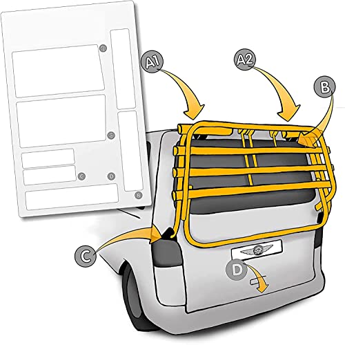 LACKSCHUTZSHOP Lackschutz-Folie für Fahrrad-Heckträger passend für VW T5 Multivan, Caravelle BJ 2003...