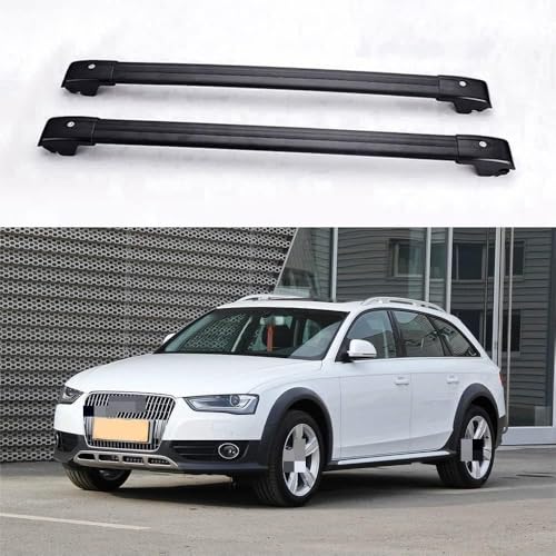 HNHPY 2 Stück Aluminium Relingträger Dachträger für Audi A4 Allroad (8KH, B8) 2009-2016,...