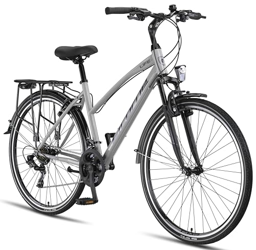 Licorne Bike Premium Trekking Bike in 28 Zoll - Fahrrad für Jungen, Mädchen, Damen und Herren - Shimano...