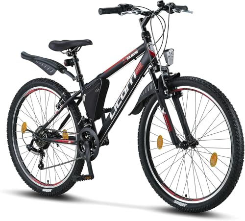 Licorne Bike Guide Premium Mountainbike in 20, 24, 26, 27.5 und 29 Zoll Fahrrad für Mädchen Jungen...