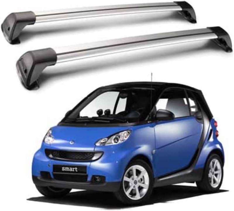 COIEN 2Stück Auto Dachträger für Smart 451 453 Fortwo Forfour, Aluminium Fahrradträger Dachboxen...