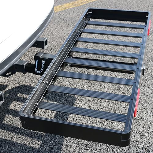 ERSINIAN Aluminium-Anhängerkupplungs-Lastenträger, Lastenträgerkorb für SUV, LKW, PKW, Transporter,...
