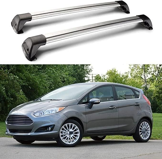 ZhangXD Dachträger-Querstangen für Ford Fiesta 2009-2014 Dachgepäckträger Alu Querträger,...
