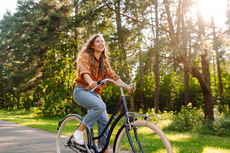 Rückenfreundlich Radfahren