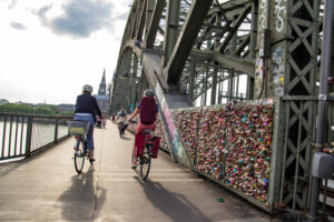 Fahrradfahrer in Köln