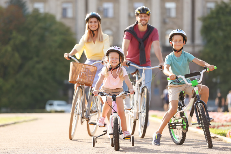 Familie Fahrräder