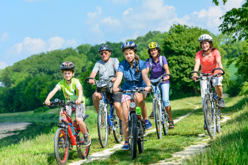 Fahrradtour mit Kindern